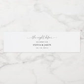 リハーサルディナーボトルラベル、前の夜 ペットボトルラベル (シングルラベル)