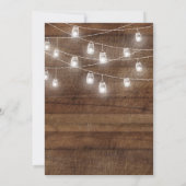 リハーサルディナーメイソンジャーストリングライト 招待状 (裏面)