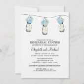 リハーサルディナーメイソンジャーワイルドフラワーズ 招待状 (正面)