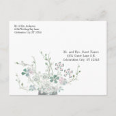 リハーサルディナーメイソンjarカントリー日付を保存 インビテーションポストカード (裏面)