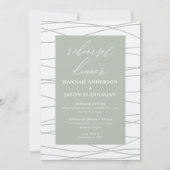 リハーサルディナーモダンシンプルデュスティージュインヴィッティ 招待状 (正面)