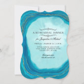 リハーサルディナーモダン シンプル ゲオデ タイポグラフィ 招待状 (正面)