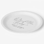 リハーサルディナーワンモアブライダル ペーパープレート (アングル)