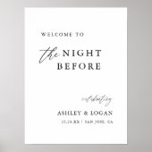 リハーサルディナー前のおもてなし看板 ポスター (正面)