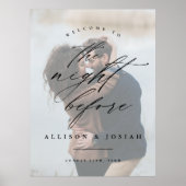 リハーサルディナー前のスクリプトウェルカムナイト ポスター (正面)