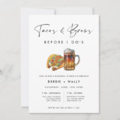 リハーサルディナー前のタコス&ブリーズ 招待状 (正面)