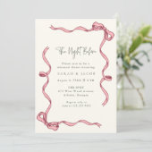 リハーサルディナー前の夜のピンクリボン 招待状 (スタンド正面)