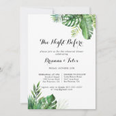 リハーサルディナー前の目的地のトロピカルナイト 招待状 (正面)