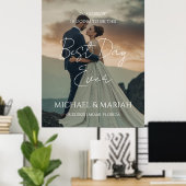 リハーサルディナー前夜のエレガントな写真 ポスター (ホームオフィス)