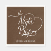 リハーサルディナー前夜の紙ナプキン スタンダードランチョンナプキン (正面)