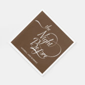 リハーサルディナー前夜の紙ナプキン スタンダードランチョンナプキン (角)