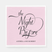 リハーサルディナー前夜の紙ナプキン スタンダードランチョンナプキン (正面)