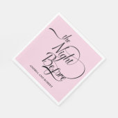 リハーサルディナー前夜の紙ナプキン スタンダードランチョンナプキン (角)