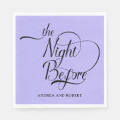 リハーサルディナー前夜の紙ナプキン スタンダードランチョンナプキン (正面)