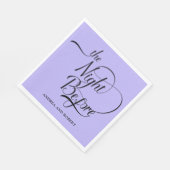 リハーサルディナー前夜の紙ナプキン スタンダードランチョンナプキン (角)