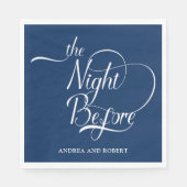 リハーサルディナー前夜の紙ナプキン スタンダードランチョンナプキン (正面)