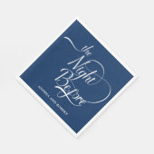 リハーサルディナー前夜の紙ナプキン スタンダードランチョンナプキン (角)