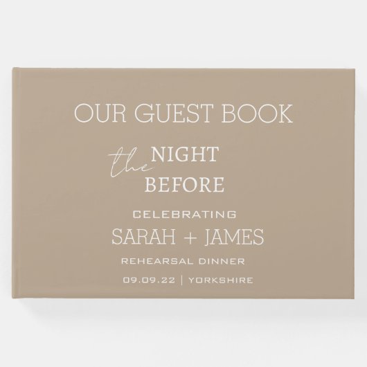 リハーサルディナー前夜の結婚式 タープ ゲストブック (正面)