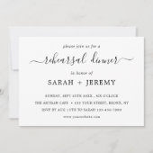 リハーサルディナー招待状テンプレート01 招待状 (正面)