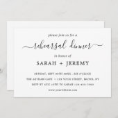 リハーサルディナー招待状テンプレート01 招待状 (正面/裏面)