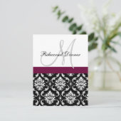 リハーサルディナー招待状モノグラムワインダマスク 招待状 (スタンド正面)