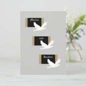 リハーサルディナー招待状結婚- Doves 招待状 (スタンド正面)