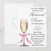 リハーサルディナー招待状 シンプル 招待状 (正面/裏面)