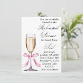 リハーサルディナー招待状 シンプル 招待状 (スタンド正面)