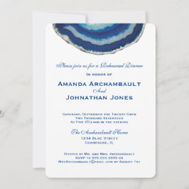 リハーサルディナー招待状|ネイビーブルーアゲート 招待状