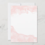 リハーサルディナー招待状 - ブラッシュウォーターカラー 招待状 (裏面)