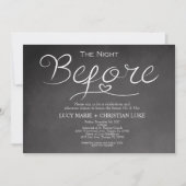 リハーサルディナー招待状,リハーサル,黒板 招待状 (正面)