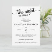 リハーサルディナー招待状 前夜のご案内 招待状 (スタンド正面)