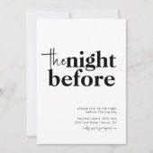 リハーサルディナー招待状 前夜のご案内 招待状 (正面)
