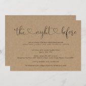 リハーサルディナー招待状 前夜 招待状 (正面/裏面)