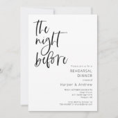 リハーサルディナー招待状 前夜 招待状 (正面)