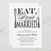 リハーサルディナー招待状 招待状 (正面/裏面)