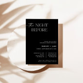 リハーサルディナー招待状 | The Night Before 招待状