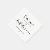 リハーサルディナー明日最高の日いつもナプキン スタンダードカクテルナプキン (角)