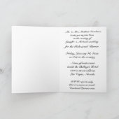 リハーサルディナー白熱［赤熱］光を放つサンセット 招待状 (内部)