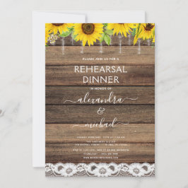 リハーサルディナー素朴ひまわり農家 招待状