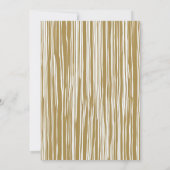 リハーサルディナー金ゴールド文字招待状 招待状 (裏面)