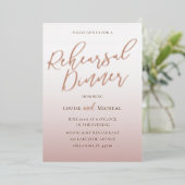 リハーサルディナー金ゴールド書道結婚式 箔招待状 (立ち正面)