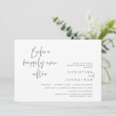 リハーサルディナー、インビタの後幸せに 招待状 (スタンド正面)