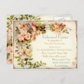 リハーサルディナー インビテーションポストカード (正面/裏面)