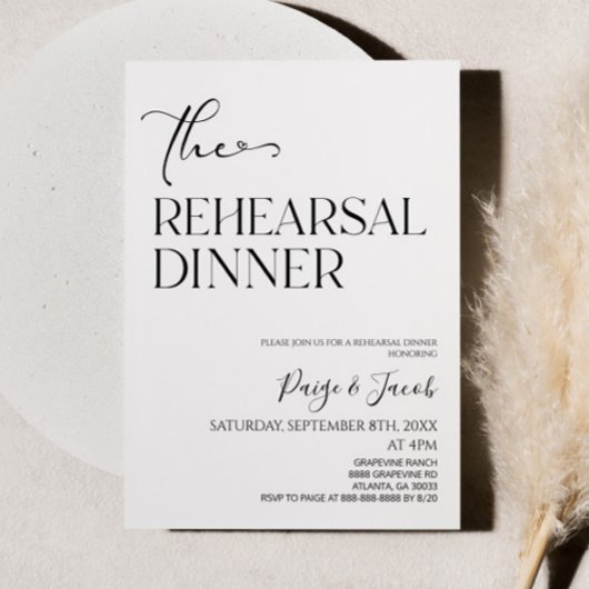 リハーサルディナー ウェディングリハーサルディナー 招待状