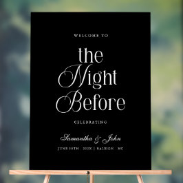 リハーサルディナー ウェルカムサイン Night Before アクリルサイン