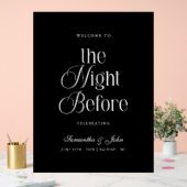 リハーサルディナー ウェルカムサイン Night Before アクリルサイン (ウェディング)