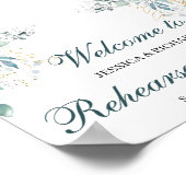 リハーサルディナー　ウェルカムポスター ポスター (角)