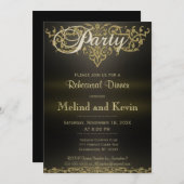 リハーサルディナー |エレガモダンンス 招待状 (正面/裏面)
