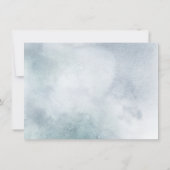 リハーサルディナー |シルバーブルー冬のワンダーランド ノートカード (裏面)